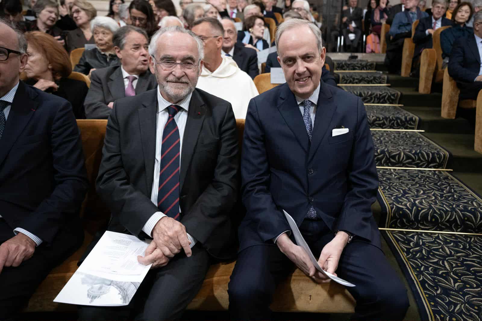 Le Comte de Paris &agrave; l'Institut de France