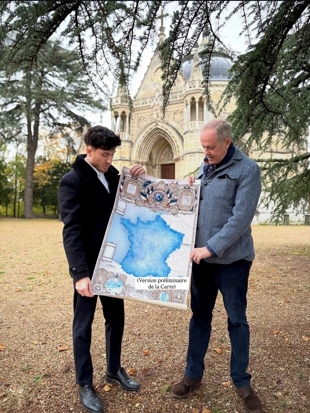 Carte de France hommage &agrave; la Monarchie de Juillet