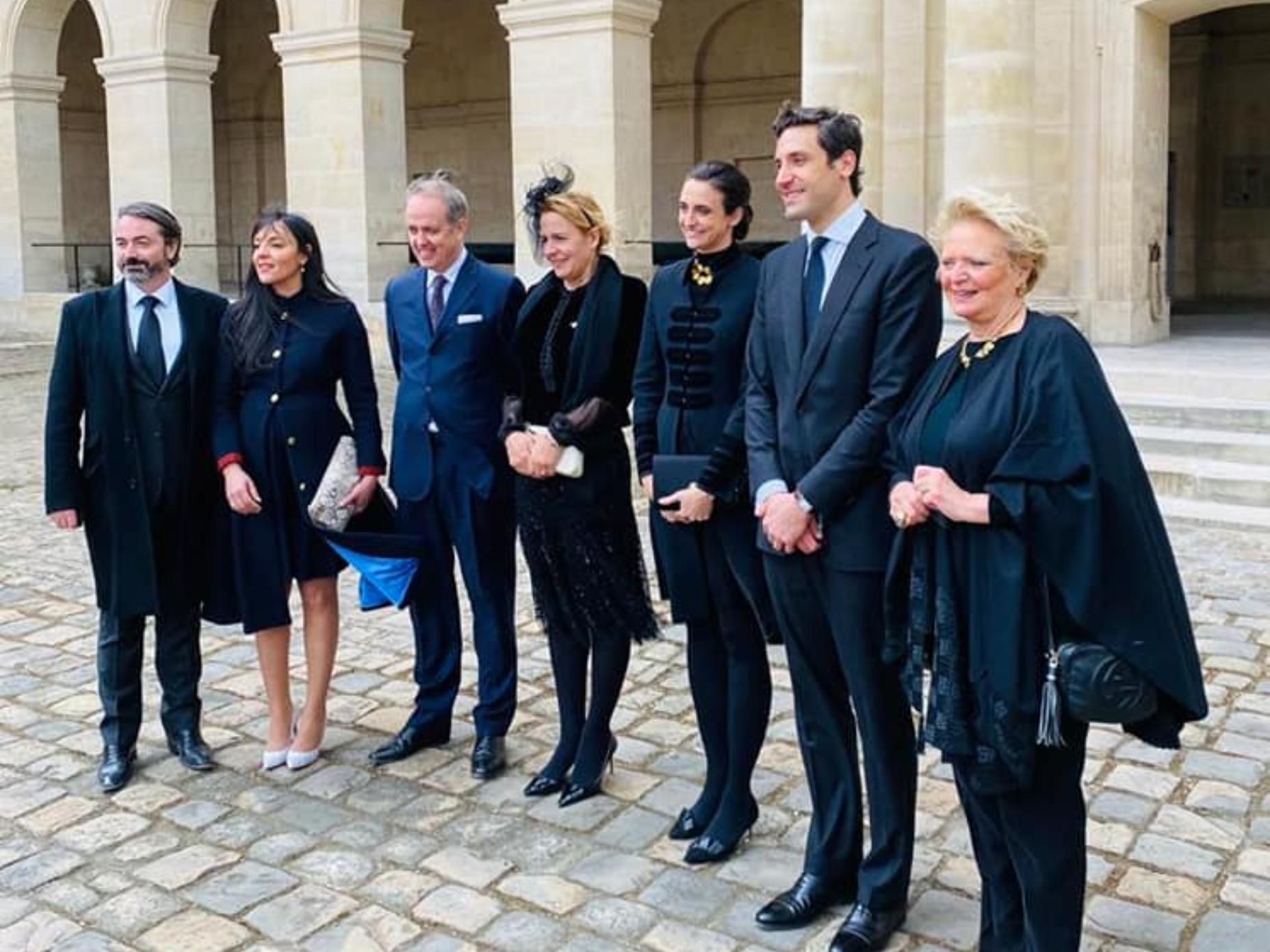 Le comte et la comtesse de Paris aux Invalides