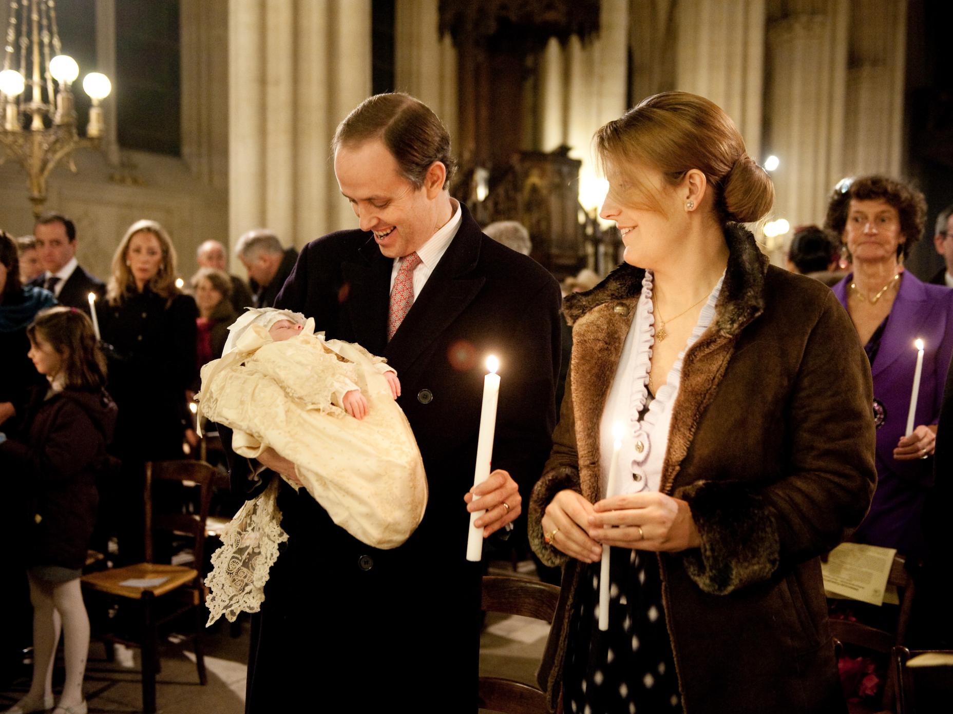 Baptême du prince Gaston d'Orléans le 8 décembre 2009