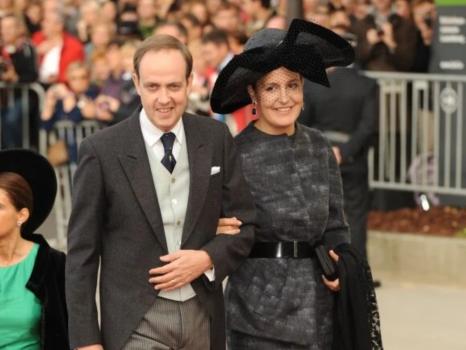 Le Duc et la Duchesse de Vendôme au mariage du Prince Guillaume de Luxembourg - 20 octobre 2012